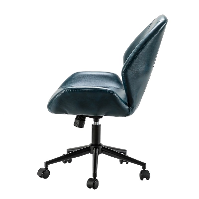 Juli Mid-Back Vegan Leather Office Task Chair With Adjustable Height Home Task Chair | Karat Home - Image 2