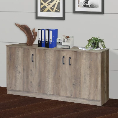 Saint Birch Alaska 3-Door Credenza Storage Cabinet - Image 4