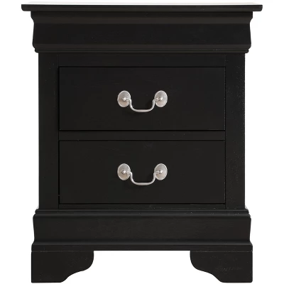 Passion Furniture Louis Philippe 2-Drawer Nightstand (24 In. H X 21 In. W X 16 In. D) - Image 6