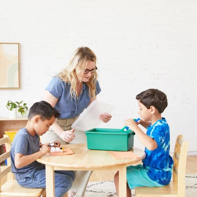 ECR4Kids Cubby Storage Bin With Non-Snap Lid, Plastic Conatiner, 10-Pack - Image 3