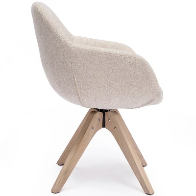 Upholstered Swivel Dining Armchair - Kinwell - Image 8