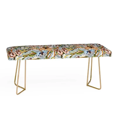 Marta Barragan Camarasa Butterflies In The Meadow Bench - Deny Designs - Image 5