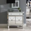 Sasha Mirrored 1Drawer 2Door Console - Powell Company