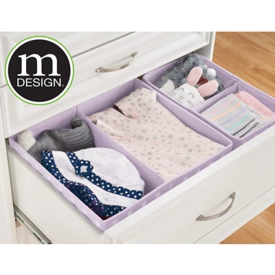 MDesign Fabric Dresser Drawer Storage Organizers, Set Of 8 - Image 2