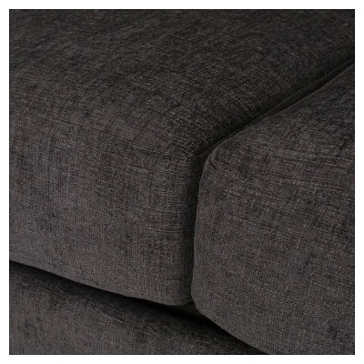 Burkehaven Contemporary Fabric 3 Seater Nailhead Trim Sofa Gray/Dark Brown - Christopher Knight Home - Image 7