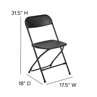 Flash Furniture Hercules⢠Series Plastic Folding Chair - 6 Pack 650LB Weight Capacity - Image 10