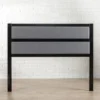 Jessica Upholstered Metal Headboard Gray - Zinus