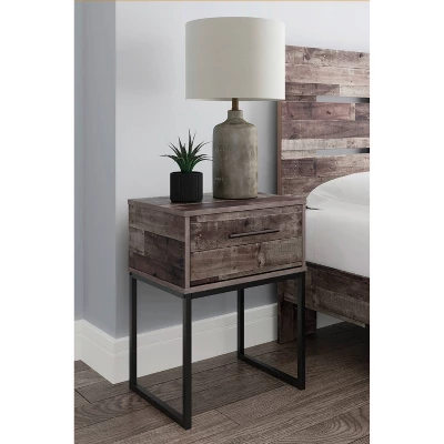 Neilsville Nightstand Black/Gray/Beige - Signature Design By Ashley