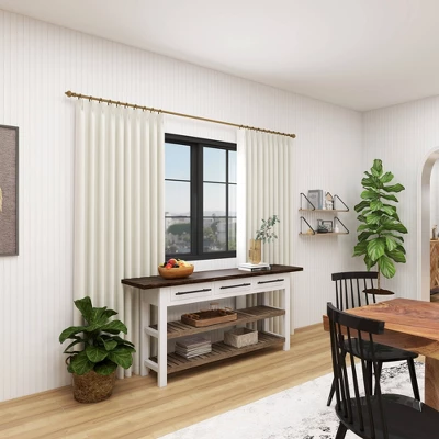 Farmhouse Wood Rectangle Console Table White - Olivia & May - Image 18