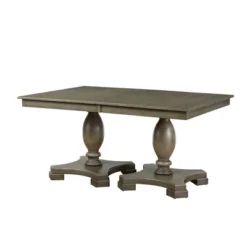 60"~96" Waylon Dining Table Gray Oak - Acme Furniture