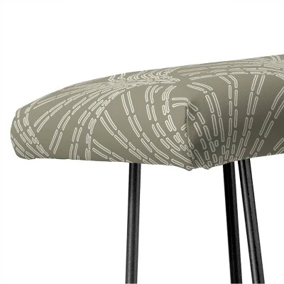 Iveta Abolina Scallop Fan Sage Bench - Deny Designs - Image 2