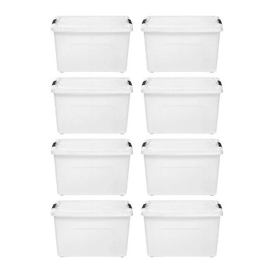 IRIS 8pk Stack And Pull Storage Box Natural - Image 8