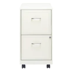 Space Solutions 18" Deep 2 Drawer Mobile Letter Width Vertical File Cabinet