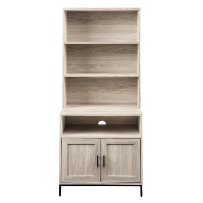 64.12" Orin Modern 2 Door Bookshelf Hutch - Saracina Home - Image 2