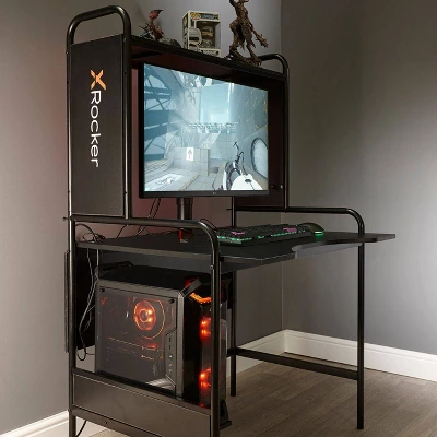 Icarus Gaming Desk Black - X Rocker - Image 7