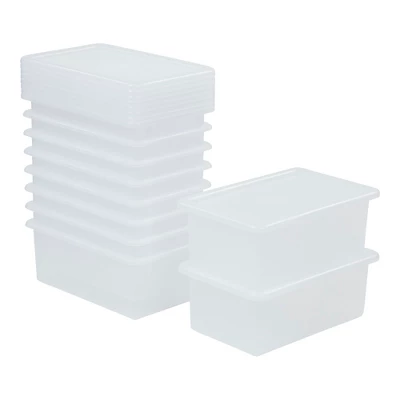 ECR4Kids Cubby Storage Bin With Non-Snap Lid, Plastic Conatiner, 10-Pack - Image 11