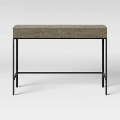Loring Wood Writing Desk With Drawers And Charging Station - Threshold⢠- Image 10
