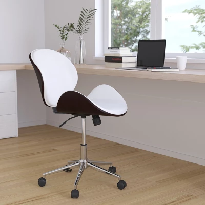 Merrick Lane Office Chair Mid-Back Ergonomic Executive Swivel Office Chair With Tilt-Lock And Tilt Tension Controls - Image 4