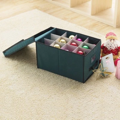 Elf Stor Christmas Ornament Storage Chest Green - Image 3
