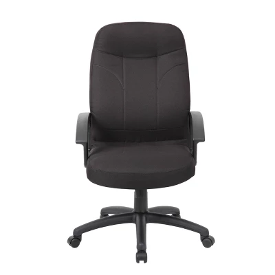 Mid Back Fabric Managers Chair Black - Boss Office Products - Image 3