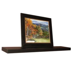 48" Floating Shelf Wall Mounted Hidden Brackets Espresso - Inplace