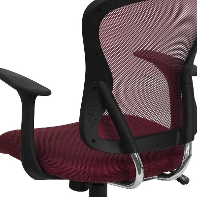 Flash Furniture Mid-Back Mesh Swivel Task Office Chair With Chrome Base And Arms - Image 4