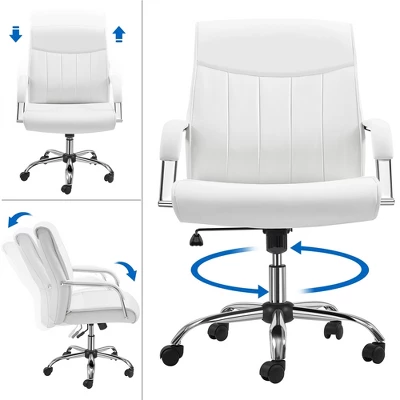 Yaheetech Office Chair Big And Tall Desk Chair Padded Armrests - Image 5
