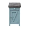 Skye Occasional 1 Drawer And 1 Door Chairside Cabinet Blue - Treasure Trove Accents