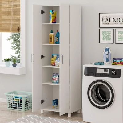 24" Welby Utility Storage Cabinet White - Room & Joy - Image 2