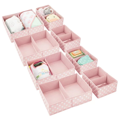 MDesign Fabric Dresser Drawer Storage Organizers, Set Of 8 - Image 9