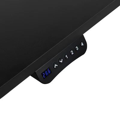 Emma And Oliver 48" Wide Black Electric Adjustable Standing Desk & Black Swivel Office Chair - Image 11