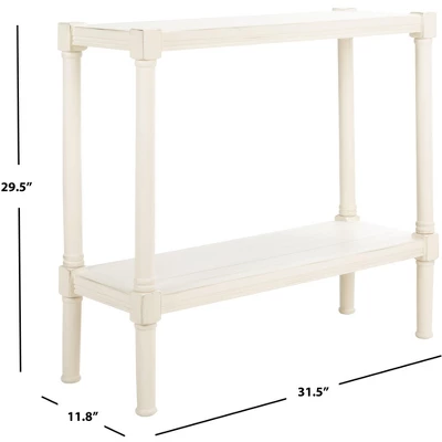 Rafiki Console Table - Distressed White - Safavieh - Image 6