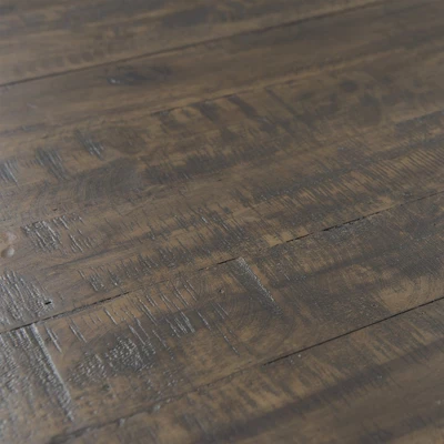 Dex 7pc Extendable Dining Table Set And 6 Upholster Side Chairs Walnut Brown/ Cream - Picket House Furnishings - Image 6