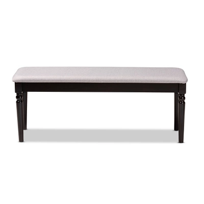 Giovanni Fabric Upholstered And Wood Dining Bench - Baxton Studio