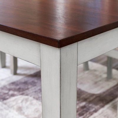 Ellsworth Wood Dining Table Medium Brown - Vifah - Image 3