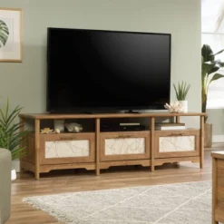 Coral Cape Sindoori TV Stand For TVs Up To 70" Light Brown - Sauder