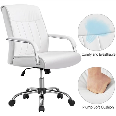 Yaheetech Office Chair Big And Tall Desk Chair Padded Armrests - Image 4