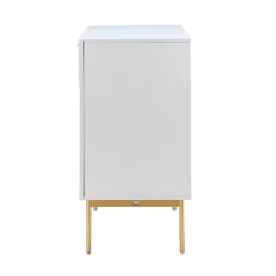 Knossos 30" Tall 2-Door Accent Storage Cabinet With Metal Legs | KARAT HOME - Image 3
