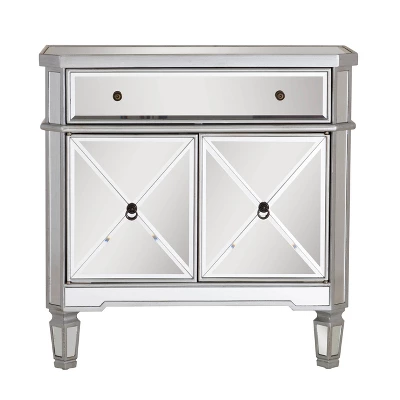 Sasha Mirrored 1Drawer 2Door Console - Powell Company - Image 2