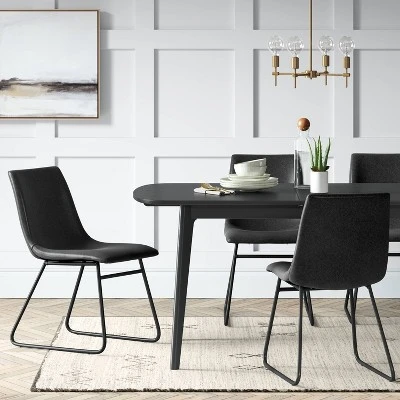 Bowden Faux Leather Dining Chairs - Thresholdâ˘