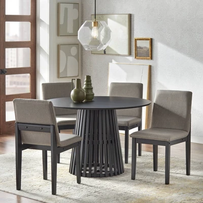 5pc Pavia Dining Set Black - Lifestorey