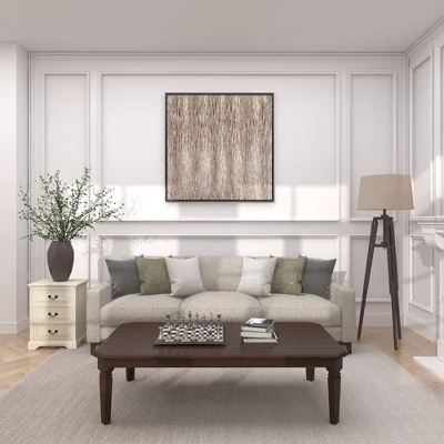 Wood 3 Stack Nightstand Antique Ivory - Olivia & May - Image 12