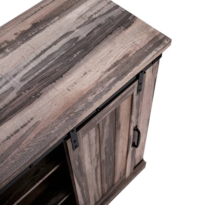 TV Stand For TVs Up To 40" Aged Wood Brown - Home Essentials - Image 5