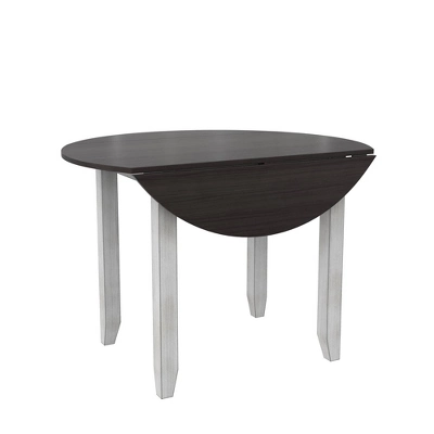 3pc Jacy Drop Leaf Round Dining Table And Chair Set Brown/Oyster - Room & Joy - Image 10