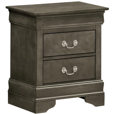 Passion Furniture Louis Philippe 2-Drawer Nightstand (24 In. H X 21 In. W X 16 In. D) - Image 11