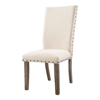 Dex 7pc Extendable Dining Table Set And 6 Upholster Side Chairs Walnut Brown/ Cream - Picket House Furnishings - Image 5