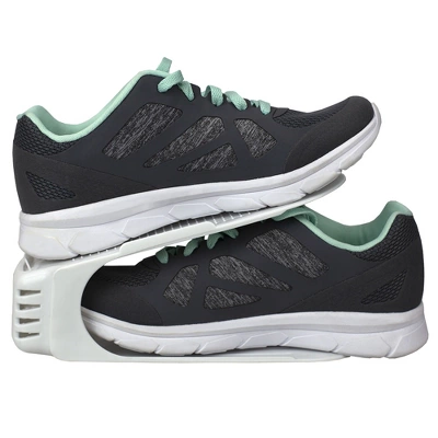 Home Basics Plastic Shoe Space Saver, White - Image 2