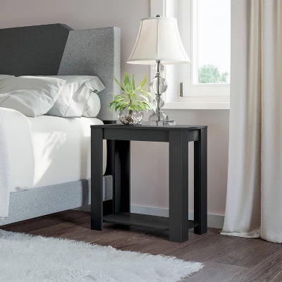 Brisbane Craftsman Style Wood Nightstand Barnwood - Boyd Sleep Eco Dream - Image 2