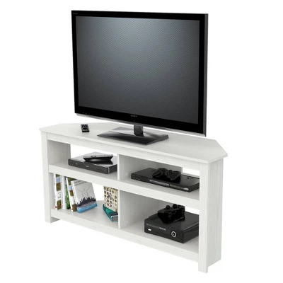 Corner TV Stand For TVs Up To 60" Dark Brown - Inval - Image 6