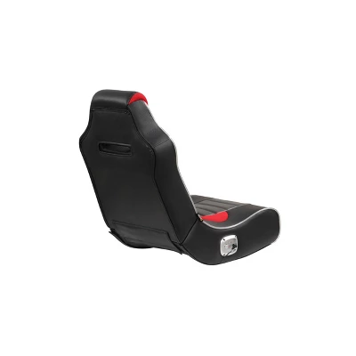 Flash Neo Fiber LED Wired Audio Floor Rocker Gaming Chair Red/Black - X Rocker - Image 3